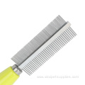 Double Sided Stainless Steel Pin Pet Removal Comb